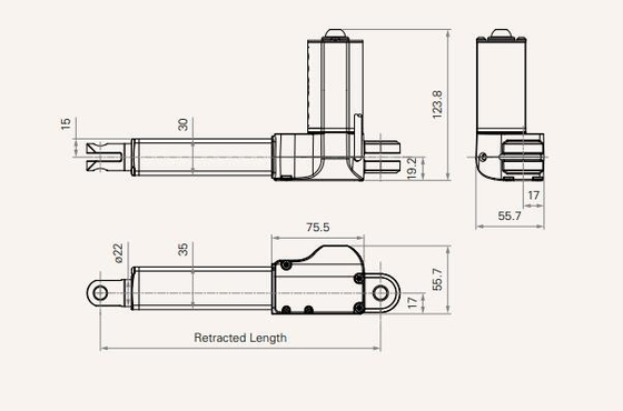 Kitchen Cabinets Motorise DC Actuators 4000N 24V 300mm