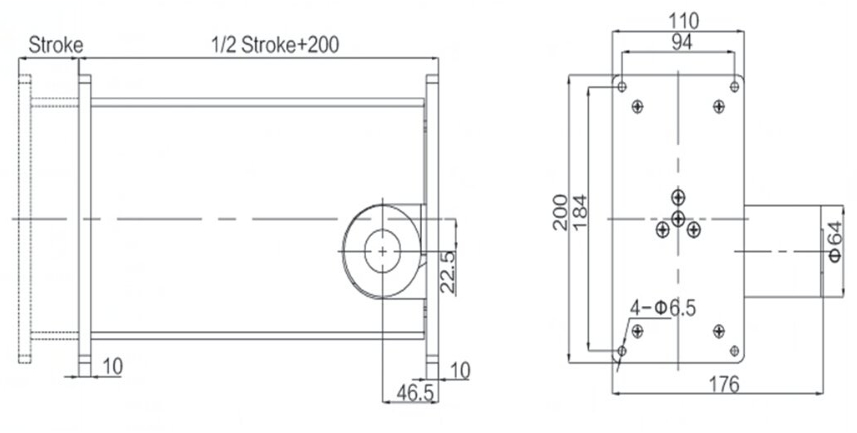 Electric 3-Stage Lifting Column 200KG Load Telescopic Actuator for Adjustable Platform 24V DC