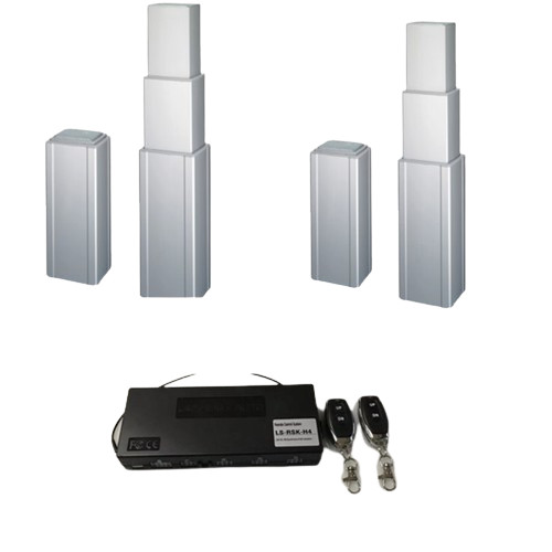 2 Wired Switch Lifting Column Actuators Remote Control Kit 4 Channel 25A 12~28V