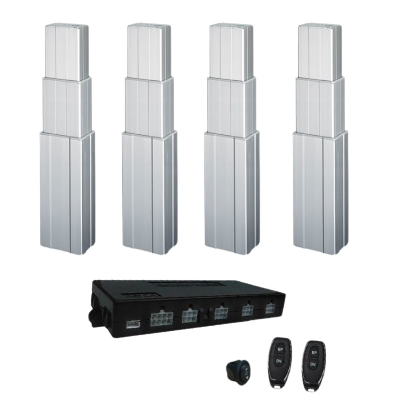 Height Adjustable Table Telescopic Column 2000N Hall Lifting Actuator 4CH Sync Control Unit